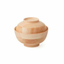 HIKIYOSE Wooden Soup Bowl With Lid