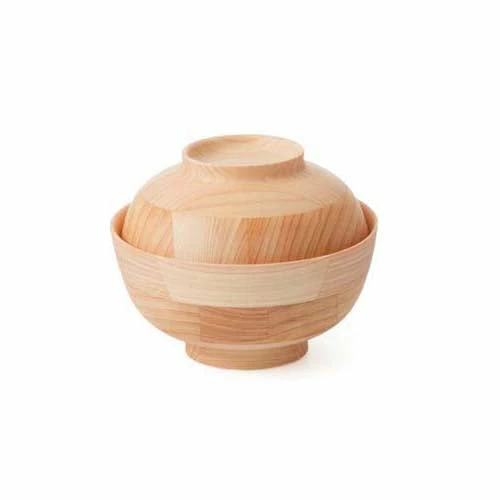 HIKIYOSE Wooden Soup Bowl With Lid 1 HIKIYOSE Wooden Soup Bowl With Lid