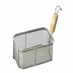 Three Snow Tebo Deep Square Noodle Strainer With Wooden Handle