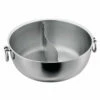 Wadasuke Stainless Steel Induction Shabu Shabu Hot Pot With Divider (No Lid)