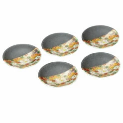 Kutani Ware Hanazume Gold Floral 12.2cm Plate Set