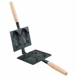 Ikenaga Cast Iron Taiyaki Fish-Shaped Waffle Iron