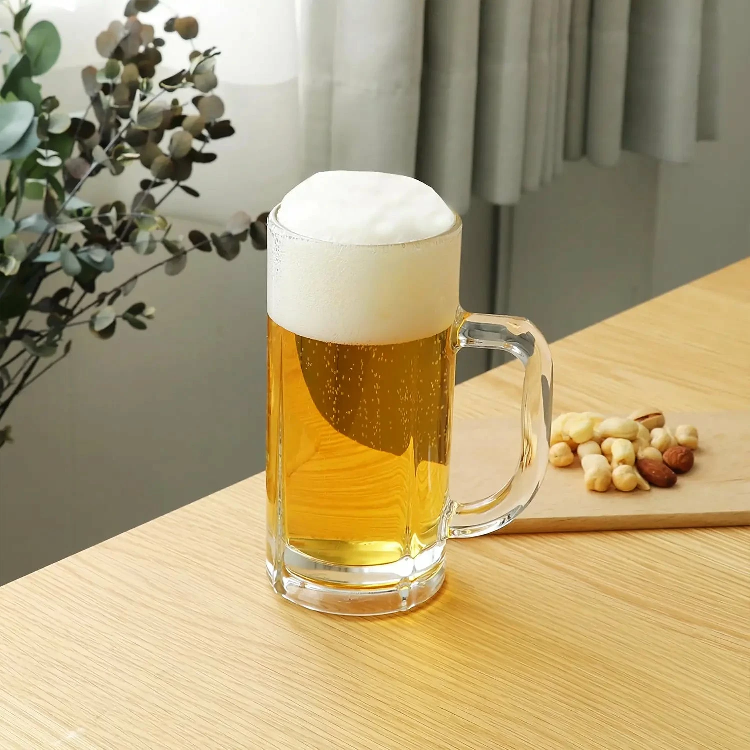 ADERIA Lute Soda-Lime Glass Beer Mug Set Of 3 3 ADERIA Lute Soda-Lime Glass Beer Mug Set Of 3 - Image 3