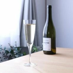 ADERIA Soda-Lime Glass Flute Beer Glass 170ml Set Of 3 -Global Kitchen Japan Shop ADERIASoda LimeGlassFluteBeerGlass170mlSetof3 3