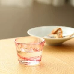 ADERIA Tsugaru Vidro Soda-Lime Glass Spring Breeze Sake Cup -Global Kitchen Japan Shop ADERIATsugaruVidroSoda LimeGlassSpringBreezeSakeCup 4