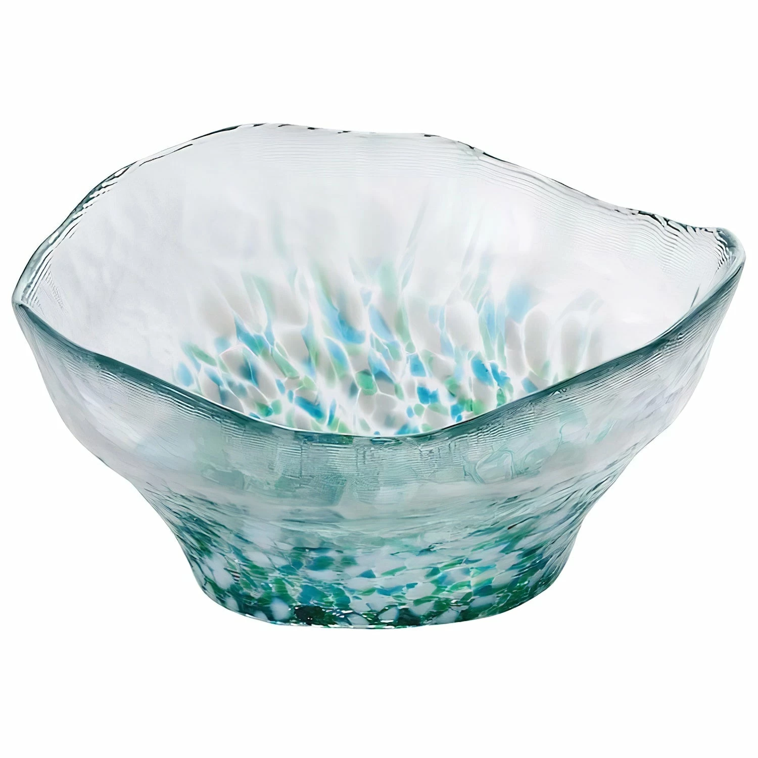 ADERIA Tsugaru Vidro Soda-Lime Glass Floral Medium Bowl 2 ADERIA Tsugaru Vidro Soda-Lime Glass Floral Medium Bowl - Image 2