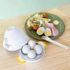Akebono Microwave Egg Boiler (4 Eggs) -Global Kitchen Japan Shop AkebonoMicrowaveEggBoiler 4Eggs