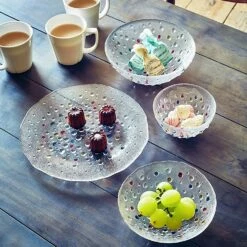 DANSK Bubble Confetti Soda Glass Salad Plate 21cm -Global Kitchen Japan Shop DANSKBubbleConfettiSodaGlassSaladPlate21cm508228 3