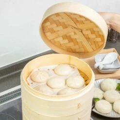 EBM Bamboo Steamer -Global Kitchen Japan Shop EBMBambooSteamer 6