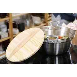 EBM Gyoza Pan Wooden Lid 6 EBM Gyoza Pan Wooden Lid -Global Kitchen Japan Shop EBMGyozaPanWoodenLid 3