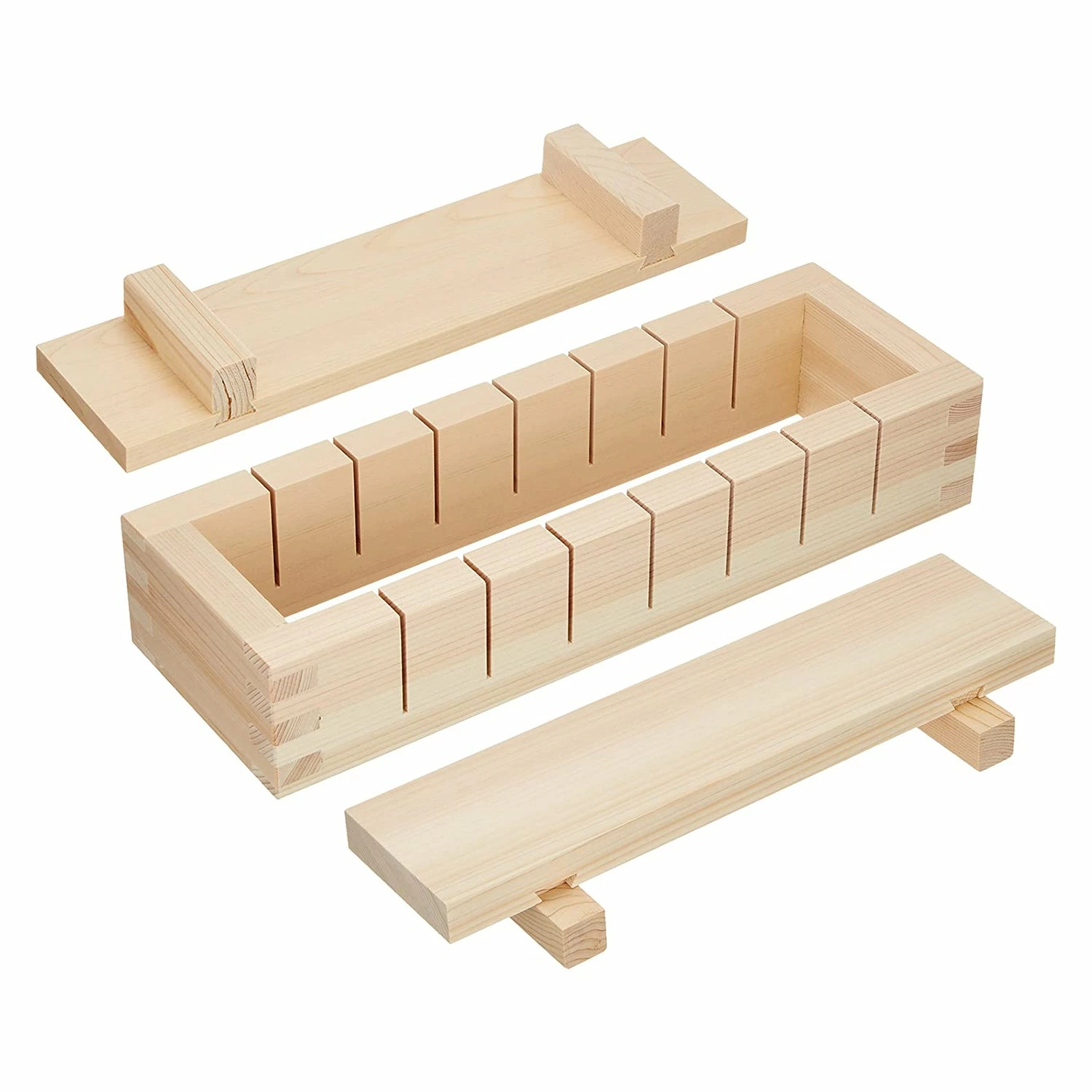 EBM Hinoki Cypress Wooden Sushi Press Sushi Mold 2 EBM Hinoki Cypress Wooden Sushi Press Sushi Mold - Image 2
