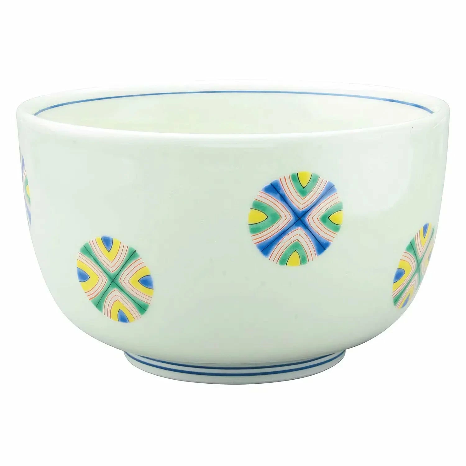EBM Porcelain Tempered Donburi Bowl Marumon 13.7cm 1 EBM Porcelain Tempered Donburi Bowl Marumon 13.7cm