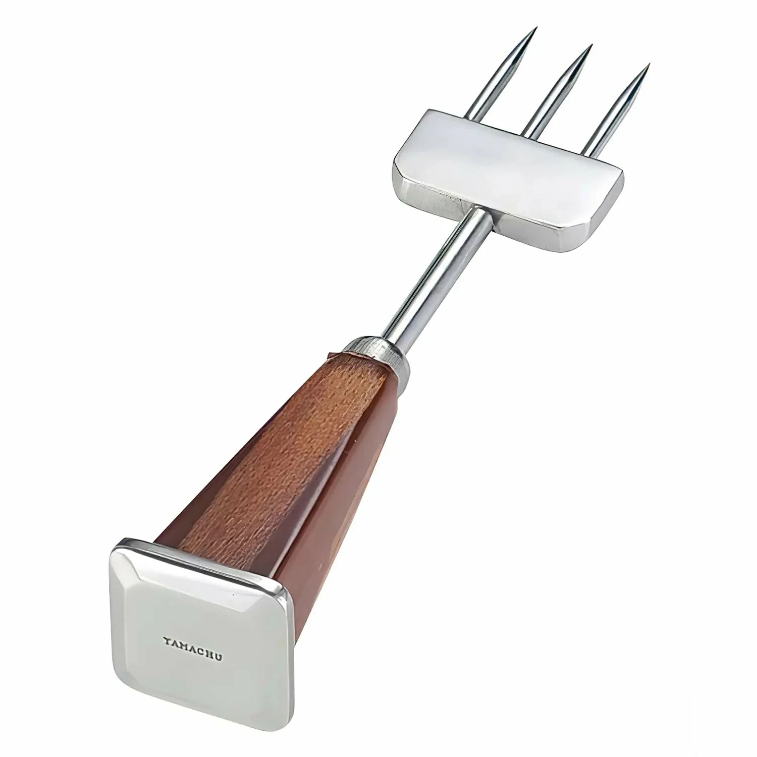 EBM Stainless Steel 3 Prong Ice Pick Square Handle 2 EBM Stainless Steel 3 Prong Ice Pick Square Handle - Image 2