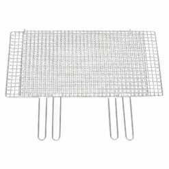 EBM Stainless Steel Barbecue Grill Mesh Double Handle Sandwiched Type