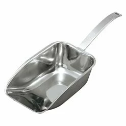 EBM Stainless Steel Flat Handle Ice Scoop