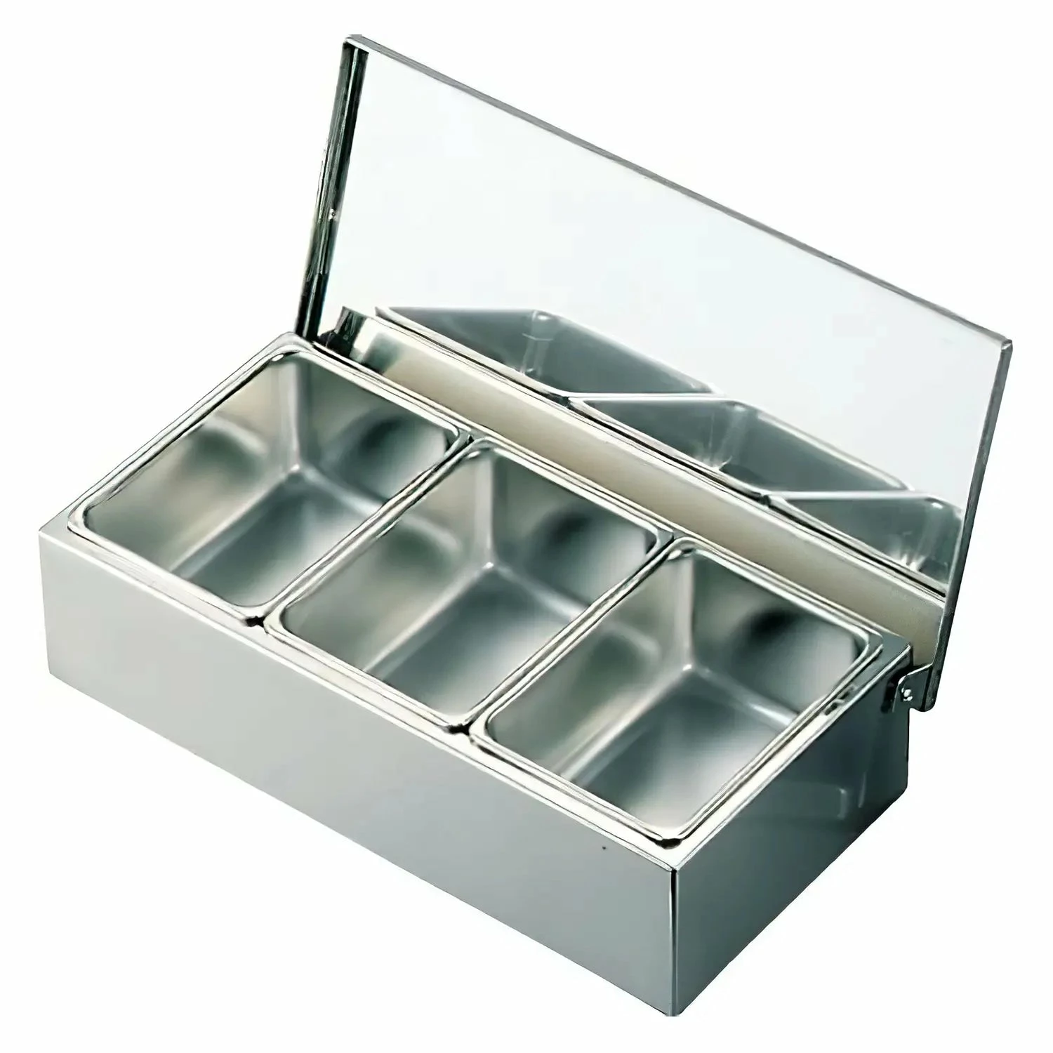 EBM Stainless Steel Yakumi Seasoning Container Open Type 1 EBM Stainless Steel Yakumi Seasoning Container Open Type