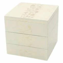 Echizen Shikki Art Deco Synthetic Resin 3-Tier Jubako Box 12 Echizen Shikki Art Deco Synthetic Resin 3-Tier Jubako Box -Global Kitchen Japan Shop EchizenShikkiArtDecoPhenolResin3 TierJubakoBoxS 21 1