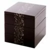 Echizen Shikki Art Deco Synthetic Resin 3-Tier Jubako Box