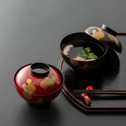 Echizen Shikki Makie Synthetic Resin Couple Soup Bowls Six Gourds -Global Kitchen Japan Shop EchizenShikkiMakieSyntheticResinCoupleSoupBowlsSixGourds 2