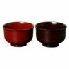 Echizen Shikki Wood Couple Soup Bowls Jinoko Hasori