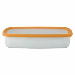 FUJIHORO Konte Enamel Shallow Food Container -Global Kitchen Japan Shop FUJIHOROKonteEnamelShallowFoodContainerKE S AB 11
