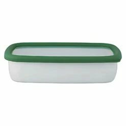 FUJIHORO Konte Enamel Shallow Food Container -Global Kitchen Japan Shop FUJIHOROKonteEnamelShallowFoodContainerKE S AB 6