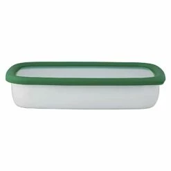 FUJIHORO Konte Enamel Shallow Food Container -Global Kitchen Japan Shop FUJIHOROKonteEnamelShallowFoodContainerKE S AB 8