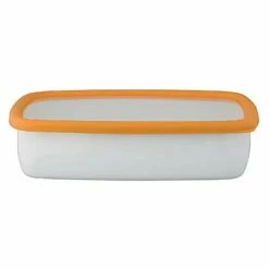 FUJIHORO Konte Enamel Shallow Food Container -Global Kitchen Japan Shop FUJIHOROKonteEnamelShallowFoodContainerKE S AB 9