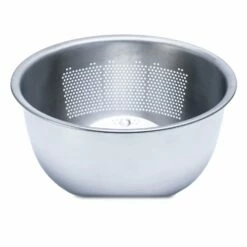 Fujii Stainless Steel 3-Way Rice Washing Bowl With Perforated Strainer 21.5cm