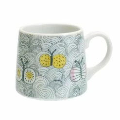 HAREKUTANI Porcelain Butterfly Mug
