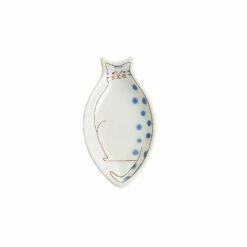 HAREKUTANI Porcelain Cat Petit Plate -Global Kitchen Japan Shop HAREKUTANIPorcelainCatPetitPlate 3
