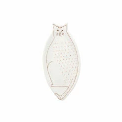 HAREKUTANI Porcelain Cat Plate