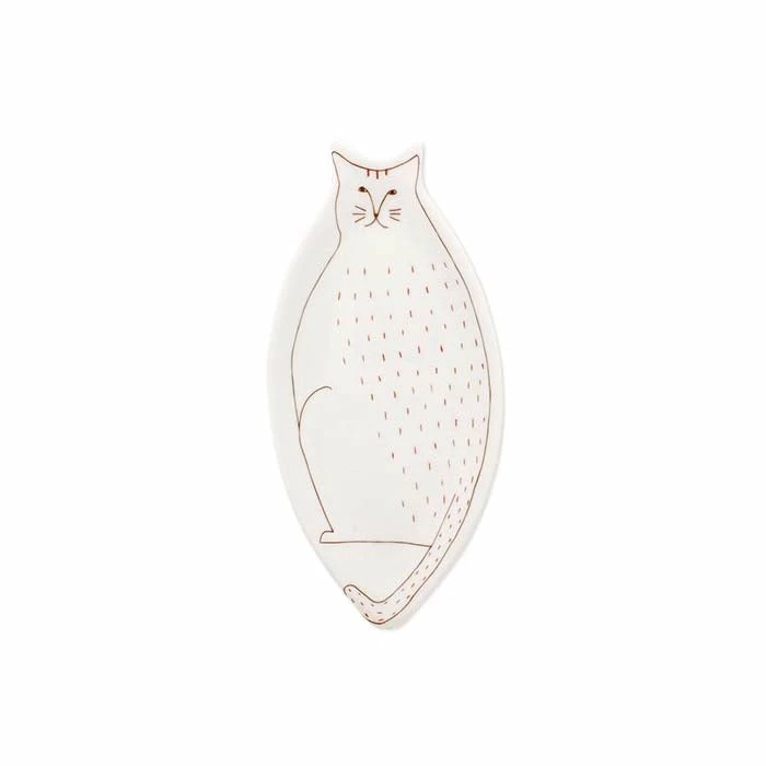 HAREKUTANI Porcelain Cat Plate 1 HAREKUTANI Porcelain Cat Plate