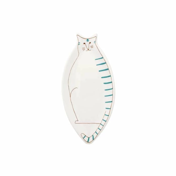 HAREKUTANI Porcelain Cat Plate 2 HAREKUTANI Porcelain Cat Plate - Image 2
