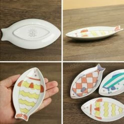 HAREKUTANI Porcelain Fish Small Plate -Global Kitchen Japan Shop HAREKUTANIPorcelainFishSmallPlate 7