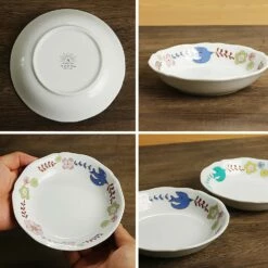 HAREKUTANI Porcelain Flower Bird Bowl -Global Kitchen Japan Shop HAREKUTANIPorcelainFlowerBirdBowl 3