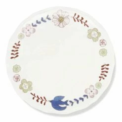 HAREKUTANI Porcelain Flower Bird Plate