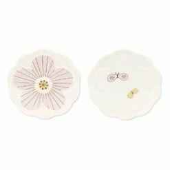 HAREKUTANI Porcelain Flower Small Plate Set (2 Plates)