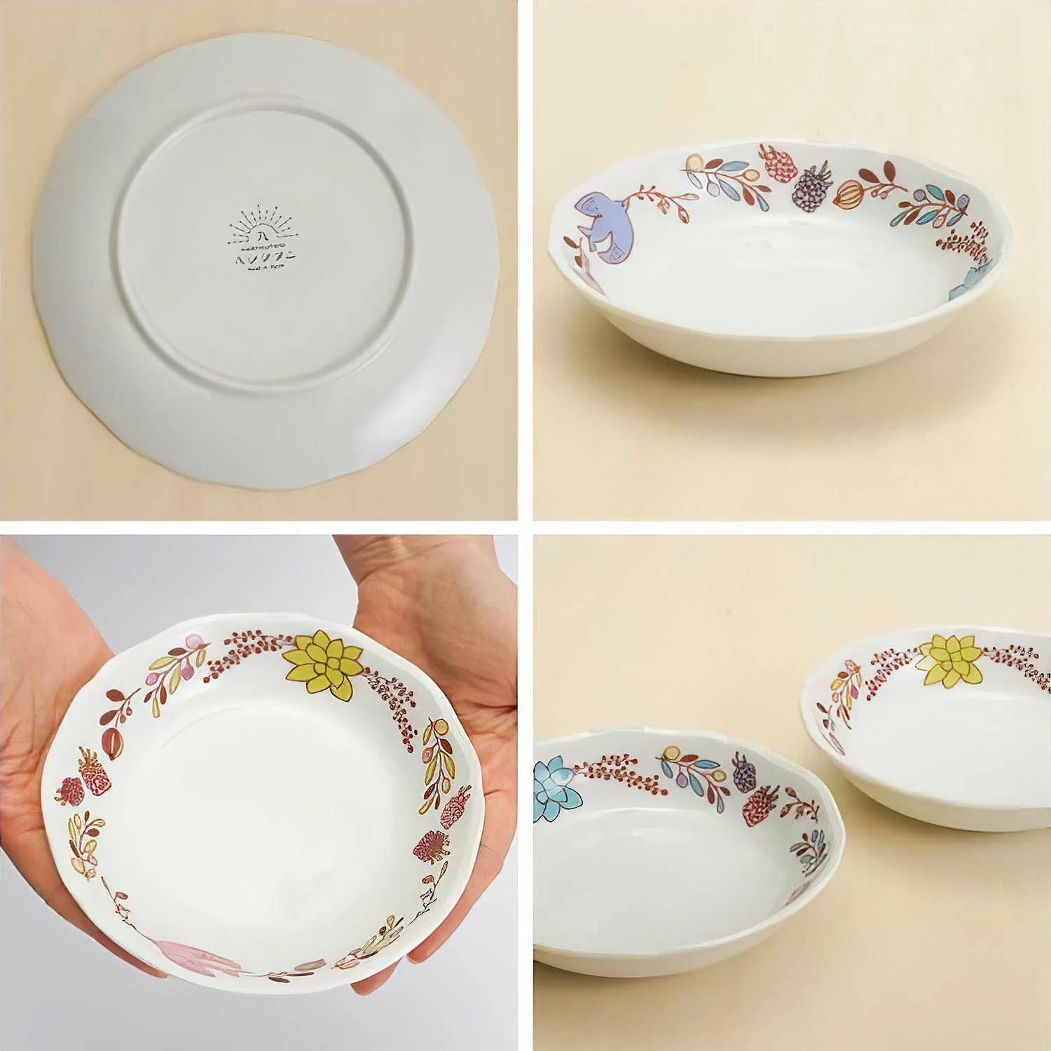 HAREKUTANI Porcelain Tree Nuts Bird Bowl 4 HAREKUTANI Porcelain Tree Nuts Bird Bowl - Image 4