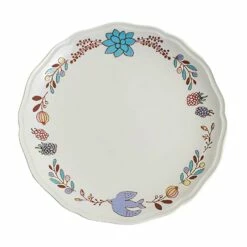 HAREKUTANI Porcelain Tree Nuts Bird Plate