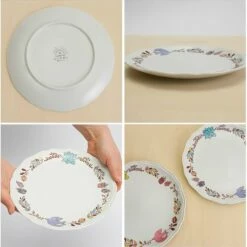 HAREKUTANI Porcelain Tree Nuts Bird Plate -Global Kitchen Japan Shop HAREKUTANIPorcelainTreeNutsBirdPlate 4