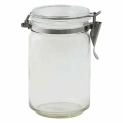 Ishizuka Glass Soda Glass Antibacterial Sealed Storage Jar 8 Ishizuka Glass Soda Glass Antibacterial Sealed Storage Jar -Global Kitchen Japan Shop IshizukaGlassSodaGlassAntibacterialSealedStorageJarM 6687 3