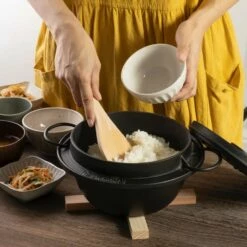Iwachu Cast Iron Rice Cooker Casserole -Global Kitchen Japan Shop IwachuCastIronRiceCookerCasserole 5