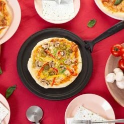 Iwachu Induction Cast-Iron Pizza Pan With Removable Handle -Global Kitchen Japan Shop IwachuInductionCast IronPizzaPanwithRemovableHandle 10