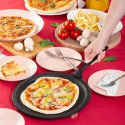 Iwachu Induction Cast-Iron Pizza Pan With Removable Handle -Global Kitchen Japan Shop IwachuInductionCast IronPizzaPanwithRemovableHandle 11
