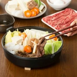Iwachu Nambu Cast Iron Sukiyaki Pan With Handle -Global Kitchen Japan Shop IwachuNambuCastIronSukiyakiPanwithHandle 2 d5b07c25 5a1b 4c54 9dae dcefd7b439ff