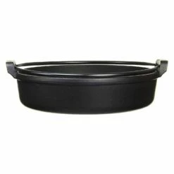 Iwachu Nambu Cast Iron Sukiyaki Pan With Handle -Global Kitchen Japan Shop IwachuNambuCastIronSukiyakiPanwithHandle 4