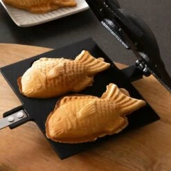 Iwachu Nambu Cast Iron Taiyaki Fish-Shaped Waffle Iron -Global Kitchen Japan Shop IwachuNambuCastIronTaiyakiFish ShapedWaffleIron 2 763d550a 499f 42bb 82bd 7bc909973d6a