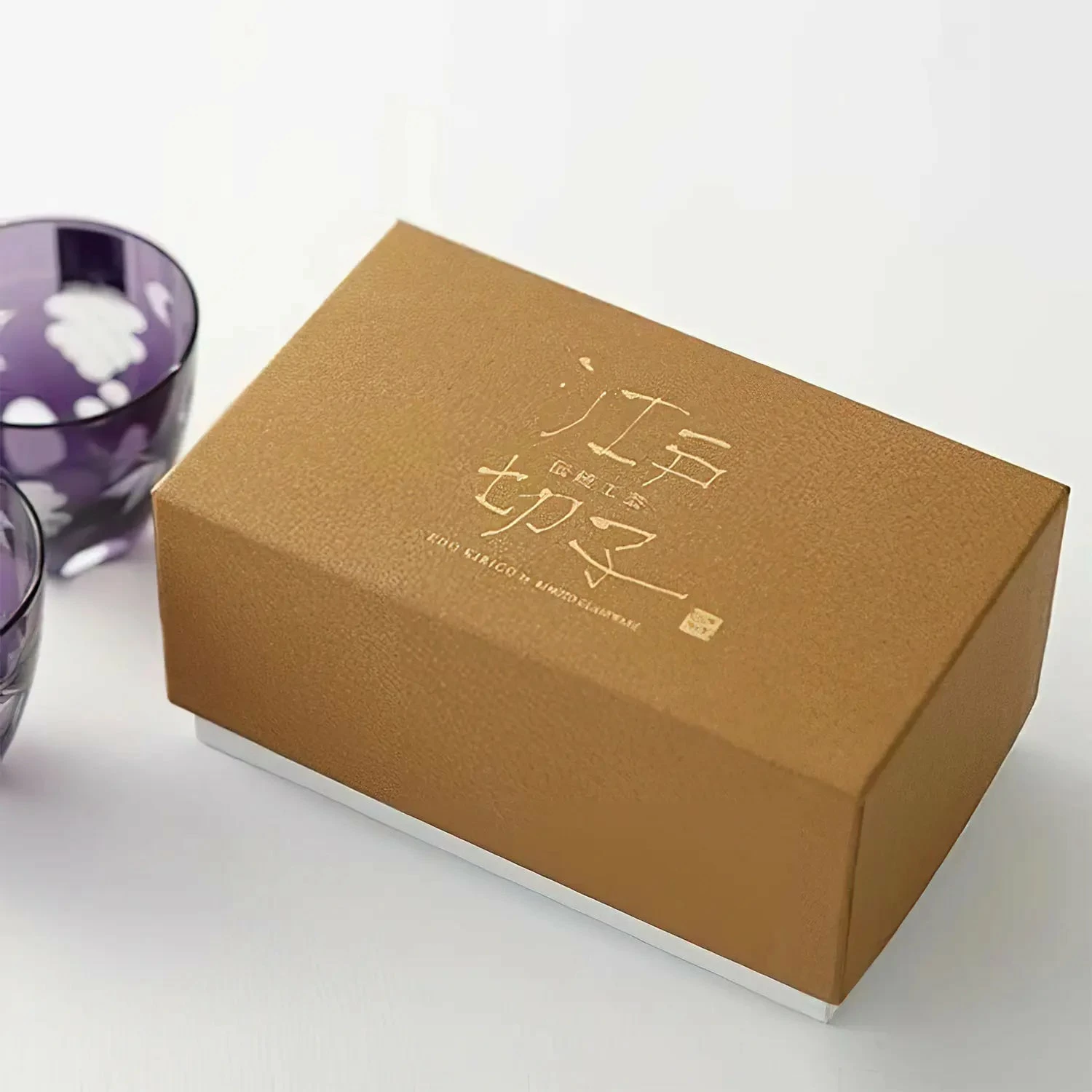 KIMOTO GLASS TOKYO Edo Kiriko Pair Sake Cup Grapes 2 KIMOTO GLASS TOKYO Edo Kiriko Pair Sake Cup Grapes - Image 2