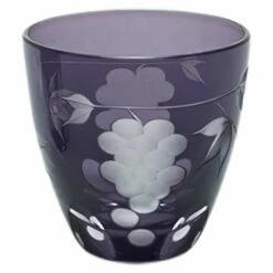 KIMOTO GLASS TOKYO Edo Kiriko Sake Cup Grapes